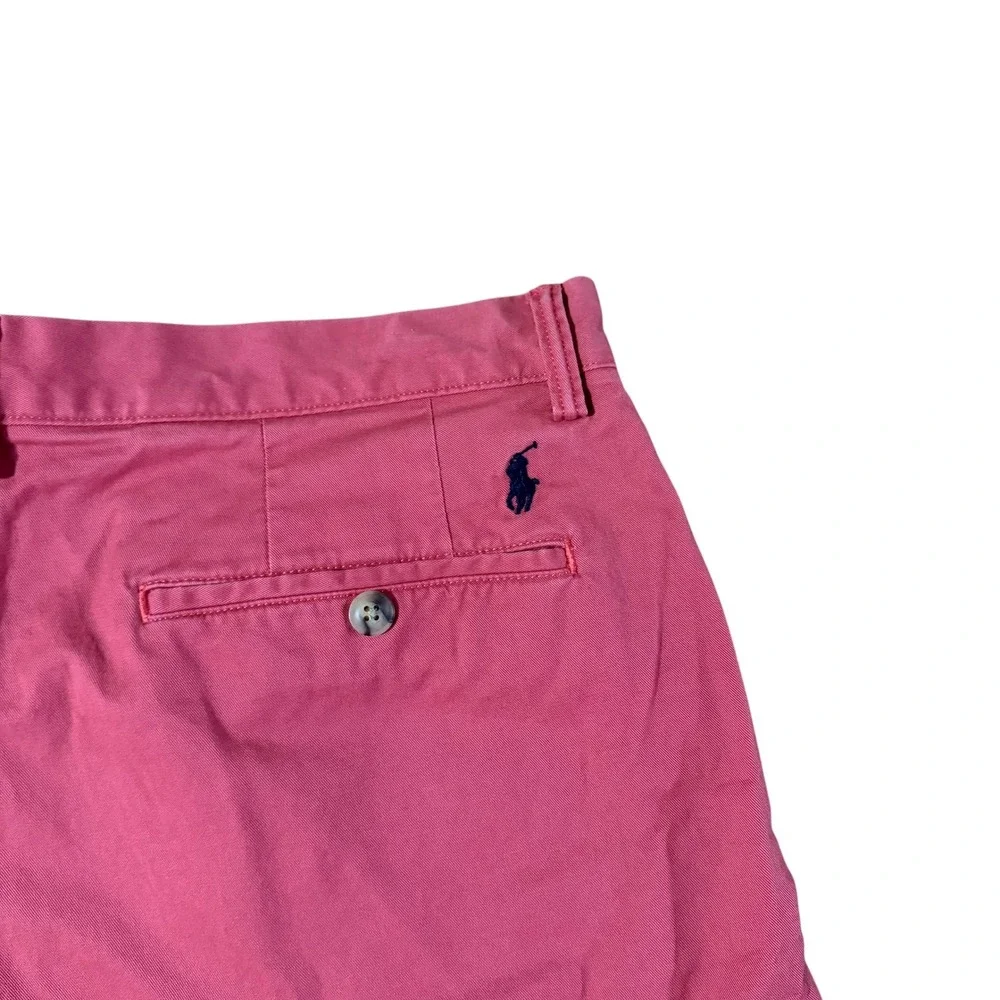 Polo Ralph Lauren Mens Stretch Classic Fit Chino Shorts Pink Coral Size 33